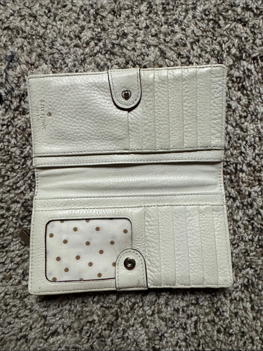 kate spade metallic gold zip wallet‎